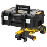 Шліфмашина кутова (болгарка) акумуляторна безщіткова DeWALT, 2-позиційна рукоятка, безключовий кожух, кейс TSTAK (DCG409VSNT)