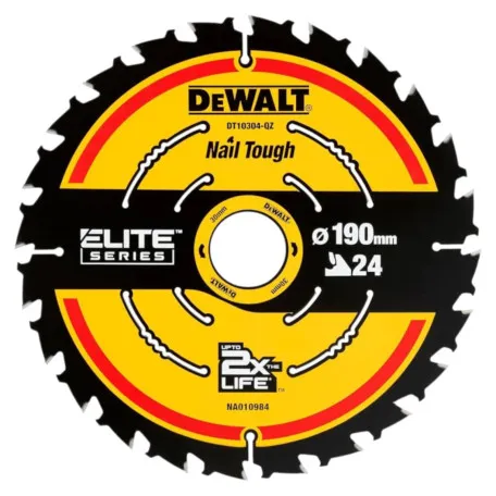 Диск пильний, по дереву DeWalt Extreme Elite 190x0.99x30 мм, 24T (DT10402)