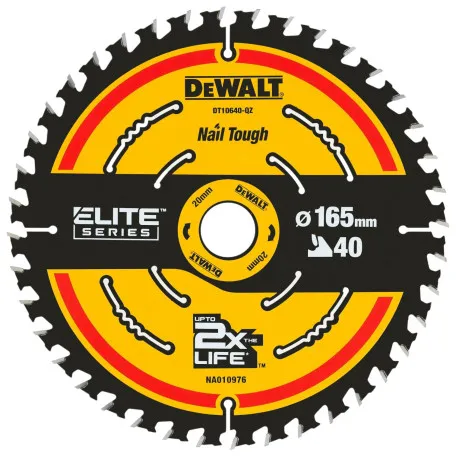 Диск пильний, по дереву DeWalt Extreme Elite 165x0.99x20 мм, 40T (DT10640)