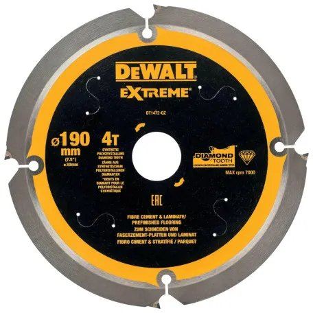 Диск пильний, універсальний DeWalt 	Extreme Multi Material 190x1.4x30 мм, 4T (DT1472)