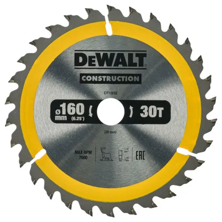 Диск пильный СONSTRUCTION DeWALT DT1932