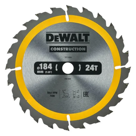 Диск пильный СONSTRUCTION DeWALT DT1939