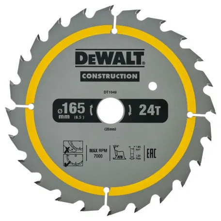 Диск пильный CONSTRUCTION DeWALT DT1949