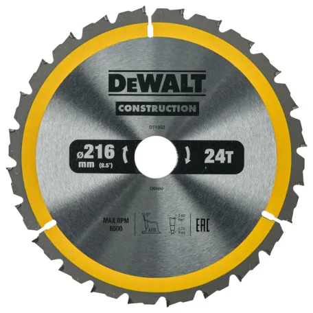 Диск пильный CONSTRUCTION DeWALT DT1952