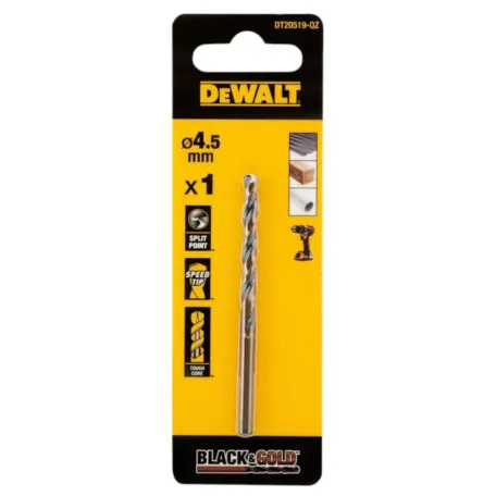 Сверло по металлу Black & Gold DeWALT DT20519
