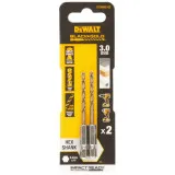 Свердло по металу EXTREME IMPACT Black & Gold DeWALT, HSS-G, діаметр 3 мм, 2 шт. (DT20602)