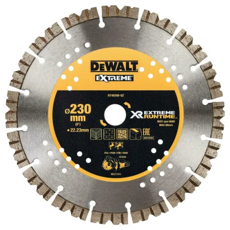 Диск алмазний, по бетону DeWalt 230x2,6x22,3 мм (DT40260)