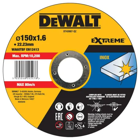 Круг отрезной EXTREME DeWALT DT43907