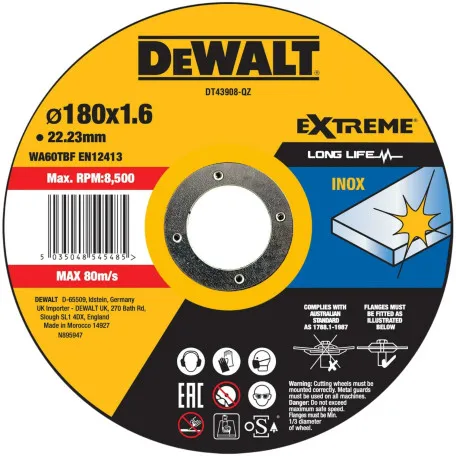 Круг отрезной EXTREME DeWALT DT43908