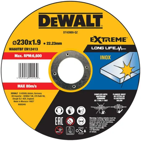 Круг отрезной DeWALT DT43909