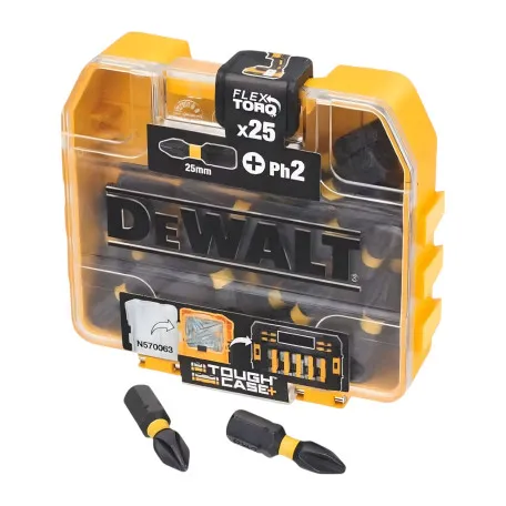 Набір біт DeWALT PH2, довжина 25 мм, 25 шт. (DT70555T)