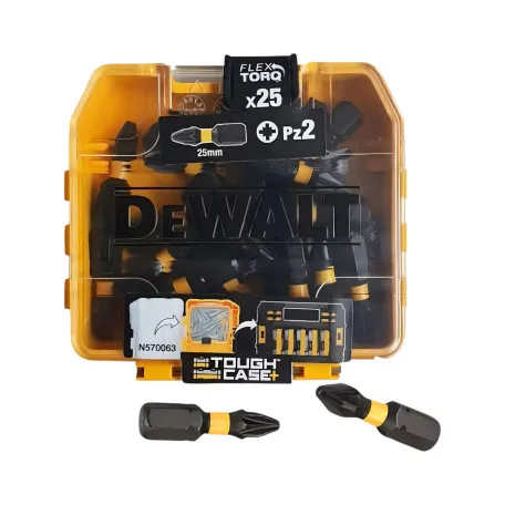 Набір біт DeWALT PZ2, довжина 25 мм, 25 шт. (DT70556T)