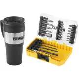 Набір біт і свердел DeWALT термокружка, кейс ToughCase, 25 шт (DT70707)