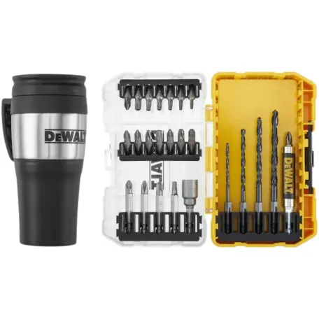 Набір біт і свердел DeWALT термокружка, кейс ToughCase, 25 шт (DT70707)