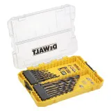 Набір свердел по металу DeWALT Black&Gold 1/1.5/2/2.5/3/3.2/3.3/3.5/4/4.2/4.5/4.8/5/5.5/6/6.5/7/7.5/8/10/12 мм. 21 шт. (DT70755)