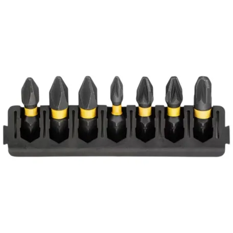 Касета з бітами DeWALT PH1/2, PZ/1/2/3. довжина 25 мм, 7 шт. (DT70809)