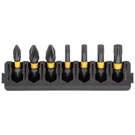 Касета з бітами DeWALT PZ1/2, T20/25/30. довжина 25 мм, 7 шт. (DT70813)