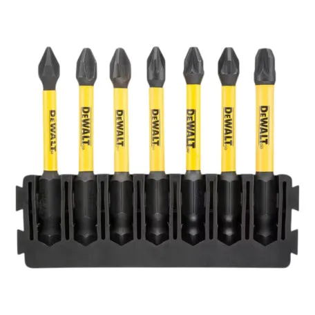 Касета з бітами DeWALT FlexTorq PH1/2, PZ/1/2/3, довжина 57 мм, 7 шт. (DT70819)