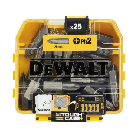 Набір біт DeWALT PH2, довжина 25 мм, 25 шт. (DT71522)