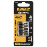 Набір біт DeWALT, ударні, IMPACT TORSION, Torx, Т25, довжина 25 мм, 5 шт (DT7382T)