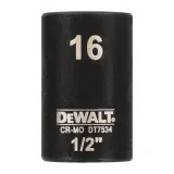 Головка торцевая ударная короткая IMPACT DeWALT DT7534