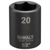 Головка торцевая ударная короткая IMPACT DeWALT DT7538