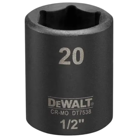 Головка торцевая ударная короткая IMPACT DeWALT DT7538