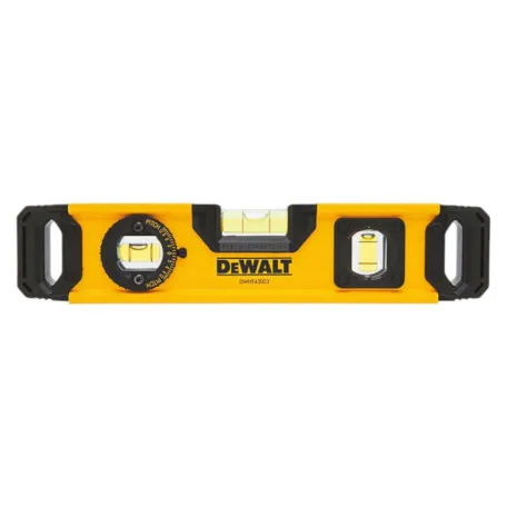 Рівень TORPEDO з алюмінію, довжиною 230 мм, 3 капсулами і магнітами DeWALT (DWHT0-43003)