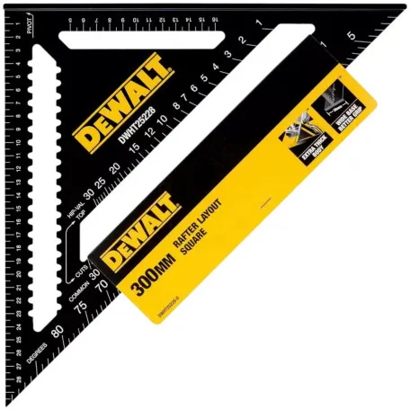 Угольник для кровельных работ, металический, размером 300 х 300 мм DeWALT DWHT25228-0