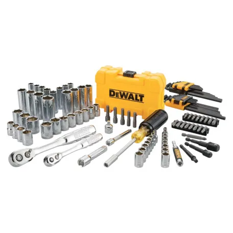 Набор головок, бит, ключей шестигранных 1/4 и 3/8, 108 предметов. DeWALT DWMT73801-1