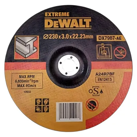 Круг відрізний DeWALT EXTREME, стальметалеві труби/профілікольорові метали, 230х3х22.23 мм (DX7987)