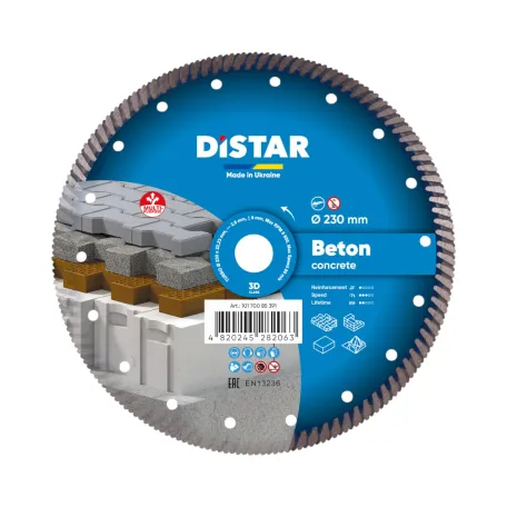 Круг алмазний вiдрiзний Distar, Turbo 230 Beton (10170085391)