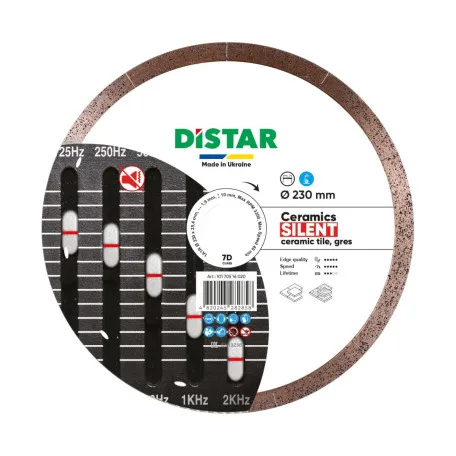 Алмазный отрезной круг Distar Ceramic Silent, 230x25.4 мм, для керамогранита, (10170516020)