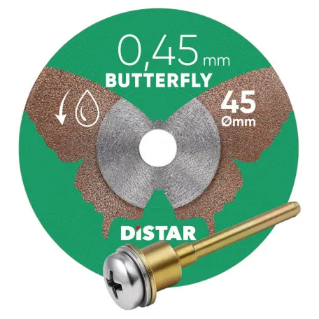 Круг алмазный отрезной Distar Butterfly 1A1R 45x0,45 мм., с держателем (11143158073)