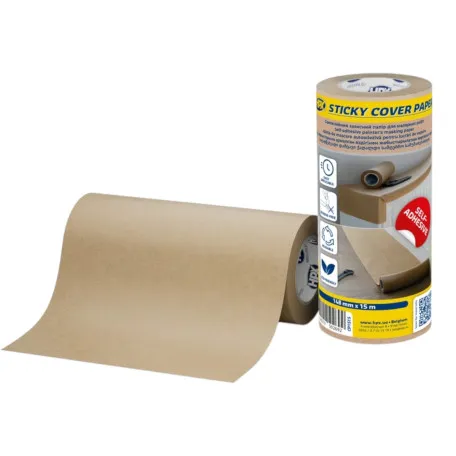 Самоклеящаяся защитная бумага HPX, STICKY COVER PAPER 148 мм х 15 м (CP1515)