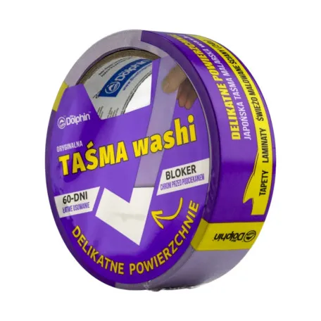 Малярная лента (скотч) DOLPHIN Washi Delikatne (60 дней) 29ммх25м (WDT_56719, 25721)