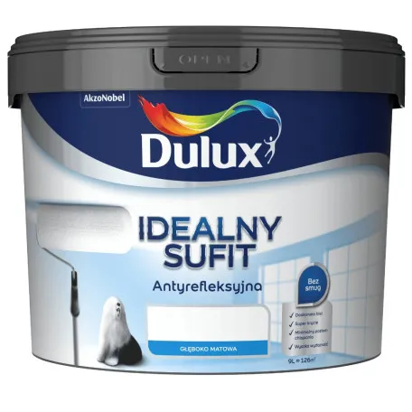 Антиблікова фарба для стелі Dulux Idealny Sufit 9л (362794161)