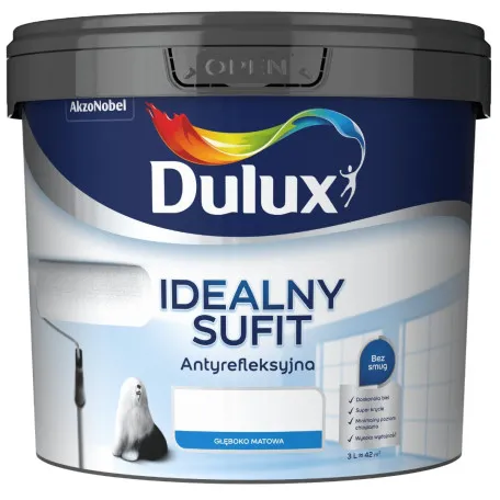 Антиблікова фарба для стелі Dulux Idealny Sufit 3л (362794167)