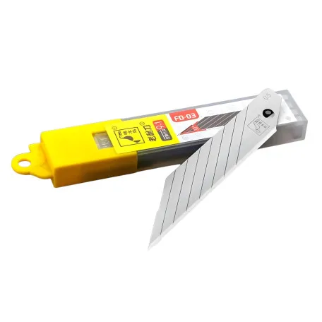 Лезвия для ножа 18 мм Woodpecker, ультра острые, серые, угол 30 град., 10шт (FD-03)