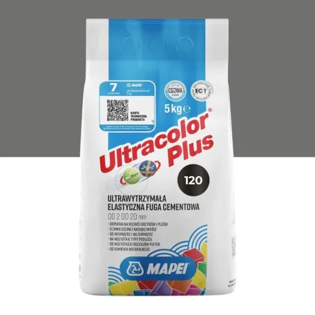 Фуга цементна Mapei Ultracolor Plus №119 (сірий лондон) 5 кг (6011905A)