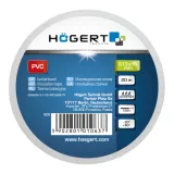 Стрічка ізоляційна Högert Technik PVC, біла, 19 мм × 20 м (HT1P285)