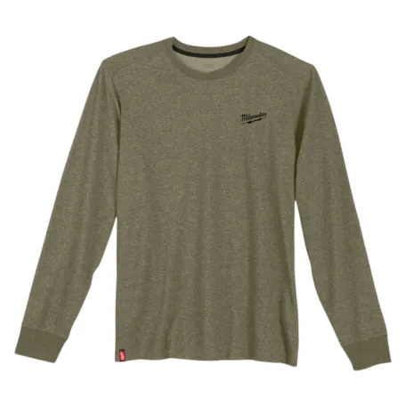 Футболка MILWAUKEE, HTLSGN-XL легкая с длинным рукавом, зеленая (размер XL) (4932493001)