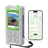 Дальномер лазерный Huepar Pro SW-150GQ, зелёный луч, 150 м, камера, Bluetooth (462060)