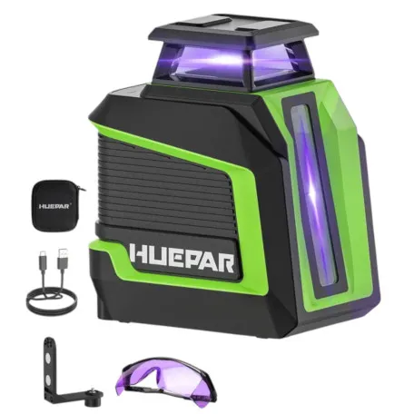 Лазерный уровень Huepar 1D D011CP, фиолетовый луч (497010)