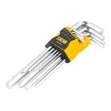 Набір Г-подіб. довгих ключів, HEX, 9 од. JCB Tools, JCB-5093L (59739)