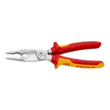 Електромонтажні кліщі Knipex VDE хромовані, 200 мм (13 86 200)