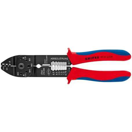 Клещи универсальные Knipex для опрессовки и зачистки (97 21 215 B)