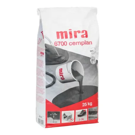 Самовирівнююча підлога Mira 6700 Cemplan, 25 кг, цементна суміш (M670025)