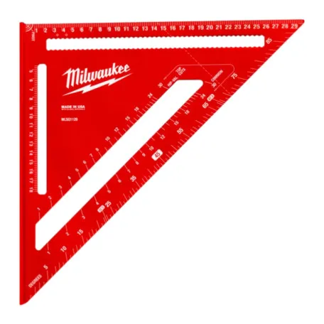 Угольник-транспортир MILWAUKEE метрический, 30х30 см. (4932498717)