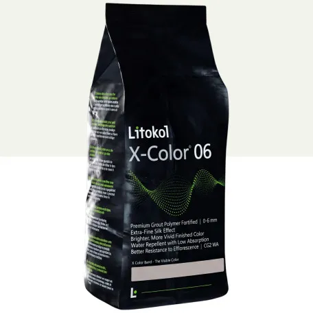 Мелкозернистая декоративная фуга, Litokol X-Color® 0-6, от 0 до 6 мм, 02 Sabbia Bianca (белый песок), 20 кг. (XCL06SBN0020)